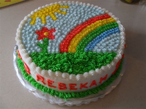 Simple Joy Crafting Rainbow And Flower Birthday Cake