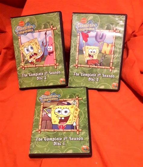 Spongebob Squarepants The Complete 1st Season Disc 1 2 3 Ebay