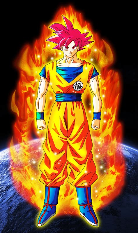In dragon ball heroes, goku and vegeta: Goku Super Saiyan God DBZ 2013 by XYelkiltroX on DeviantArt