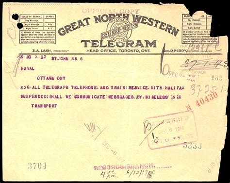 Props Canadian National Telegram From 1931ish The Warbard