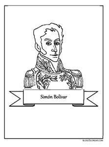 Documentos de el libertador simón bolívar. Dibujos de Simón Bolívar para colorear - Colorear dibujos ...