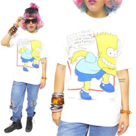 Vintage 90s The Simpsons Bart Simpson T Shirt Sz L Defunkd