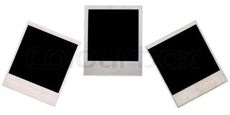 Polaroid Rahmen Isoliert Auf Weiß Stock Bild Colourbox