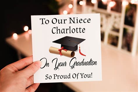 Congratulations Niece Graduation Card Your Graduating Card