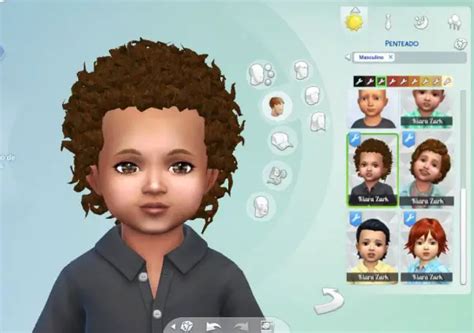 Mystufforigin Close Curls For Toddlers Sims 4 Hairs