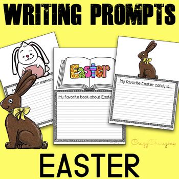 Some forms of creative writing are meant to entertain the reader, while others are therapeutic. Easter Writing Prompts for Kindergarten by CrazyCharizma | TpT