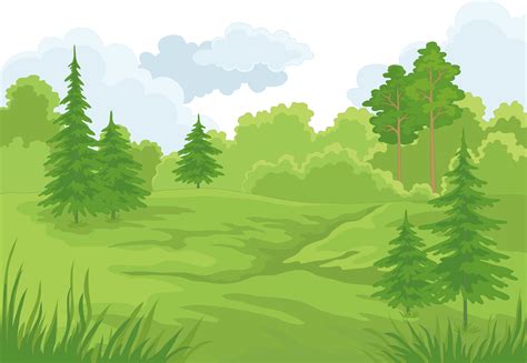 Forest Background Wallpaper Cartoon