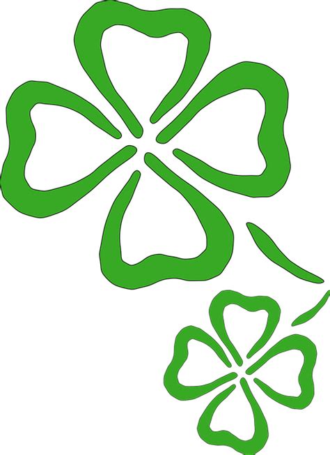 Four Leaf Clover Green Luck Free Vector Graphic On Pixabay Pixabay