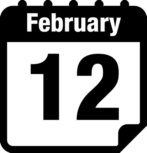 February Clipart Calendar Page February Calendar Page Transparent Free