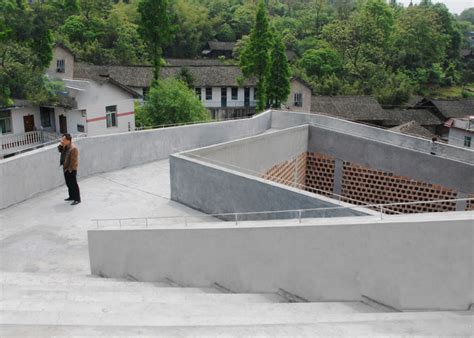 Hospital For A Rural Chinese Community Has A Ramp Leading To The Roof