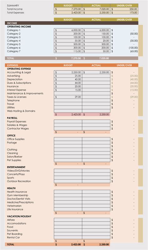 expense record tracking sheet templates weekly monthly