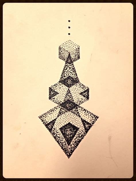 A Black And White Drawing Of An Upside Down Object On Paper With Dots In It