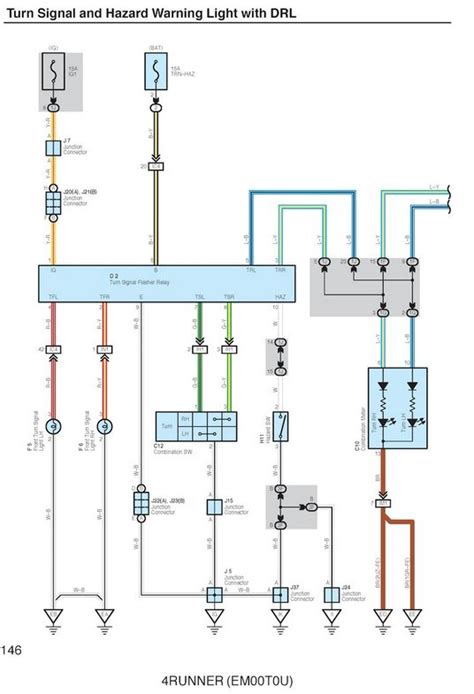 2006 Toyota 4runner Electrical Circuit Diagram Turn Signal And Hazard