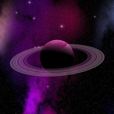 However, with its larger volume, saturn is over 95 times more massive. at80-space-planet-saturn-star-art-illustration-purple ...