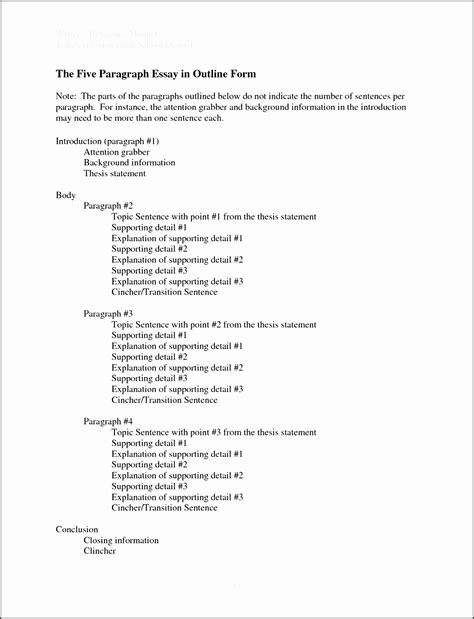 This idea is really easy to realize as you don't need to spend money and time on it. 10 Importance Of Outline Template - SampleTemplatess ...