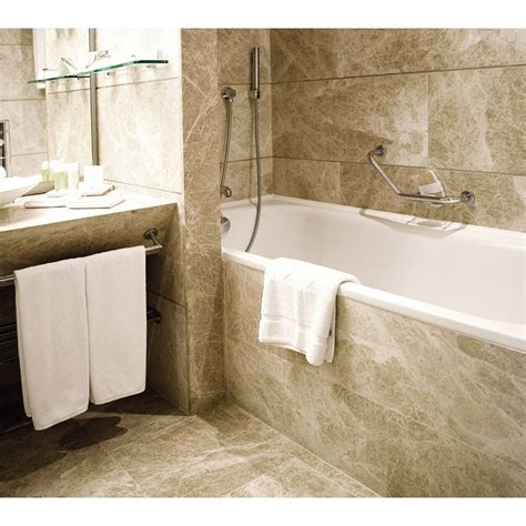 Natural stone bathroom floor tiles. Buy Light Emperador Polished Natural Marble tile