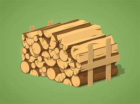 Royalty Free Firewood Pile Clip Art Vector Images And Illustrations Istock