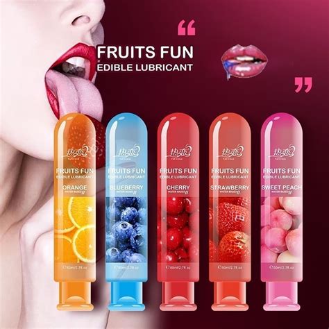 Bobasndm 80ml Fruits Flavor Lube Personal Lubricants Water Based Long