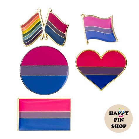 Bisexual Pride Flag Enamel Pin Bi Pin Lgbt Gay Pride Queer