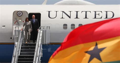 Arrival Of Kamala Harris In Ghana First Leg Of Her African Tour