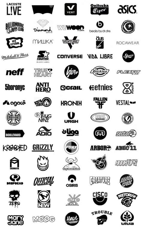 714 x 836 jpeg 68 кб. skateboard brands … | Clothing brand logos, Sports brand ...