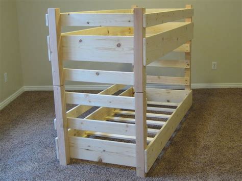 Bunk bed mattress quilted top cover camping guest room daybed cushion tan twin. 360° View of our Mini Small Crib Size Toddler Bunk Bed ...