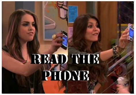 victorious tori and jade read the phone nick tv shows victorious tori jade and beck leon