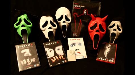 Scream Ghostface Masks And Costume Collection Review Part 1 Youtube