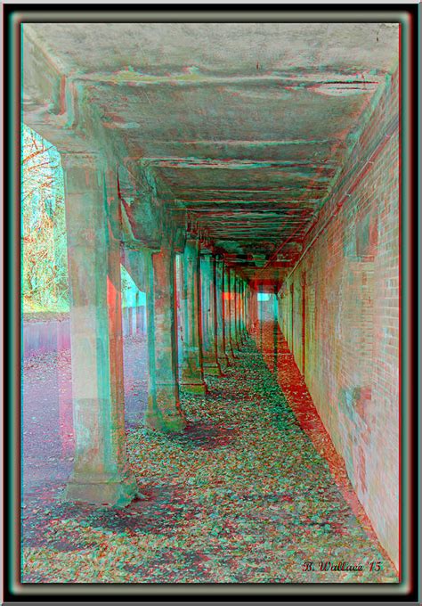 Ft Howard Pk Tunnel Effect Use Red Cyan 3d Glasses Photograph By Brian Wallace
