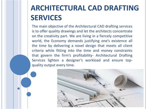 Ppt Architectural Cad Drafting Powerpoint Presentation Free Download