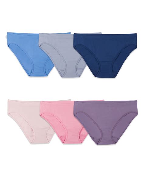Womens Seamless Low Rise Brief 6 Pack Fruit Us