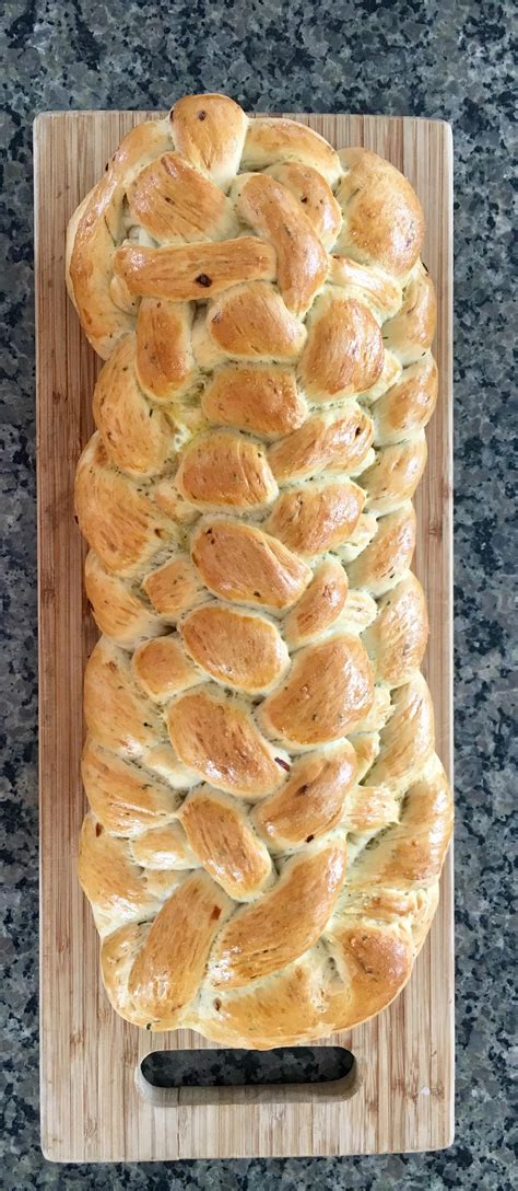 A four strand braid is only slightly more complicated than a three strand braid. My first attempt at an 8 strand braided loaf of bread : pics