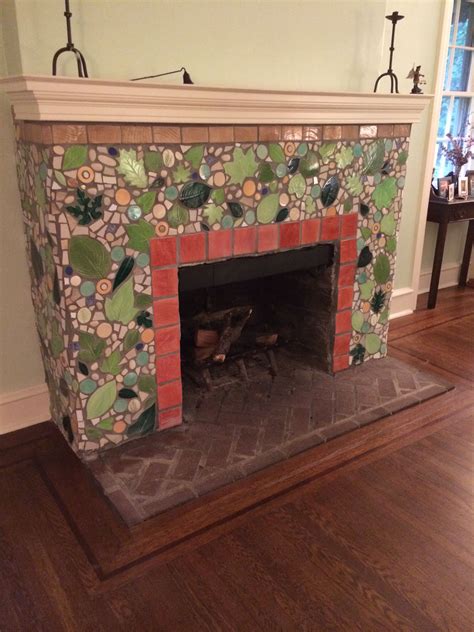 Mosaic Fireplace Jessica Gorlin Liddell Mosaic Tile Fireplace