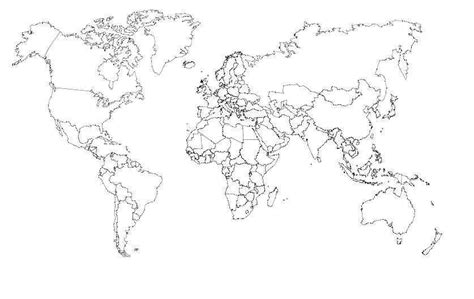 Carte du Monde à Imprimer Voyage Carte Plan