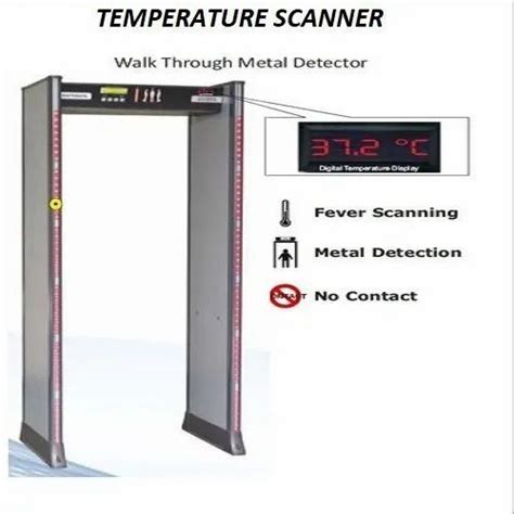 Wotd Walk Through Metal Detector Safegate 9z Thermal Camera 9 Zones At