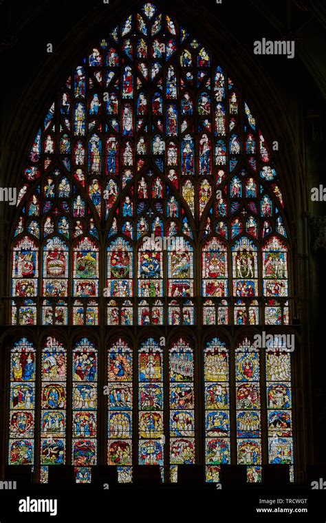 great east window the largest medieval stained glass window in britain at york minster
