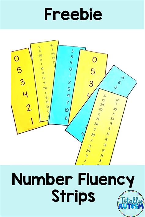 Number Fluency Strips Fluency How To Memorize Things Life Skills
