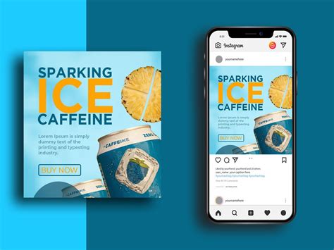 Drink Product Social Media Post Design Template Uplabs