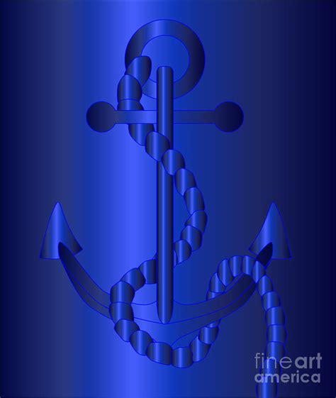 Blue Anchor Background Digital Art By Bigalbaloo Stock Pixels