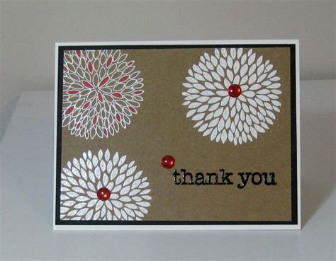Flowery Thank You Paper Crafts Cards Crafts
