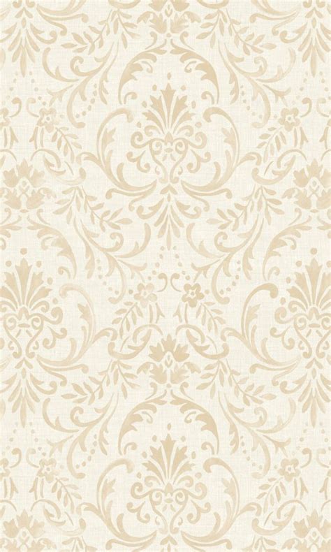 Damask Traditional Floral Ornamental Antique Gold Tradition Wallpaper