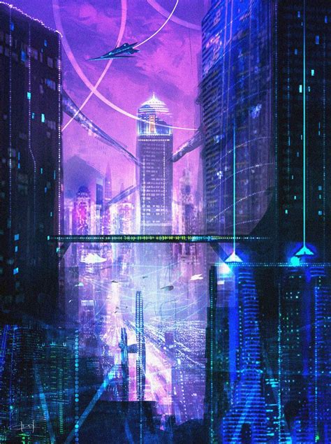 Future City Concept Sketch 2 By Idaisan Futuristic City Futuristic