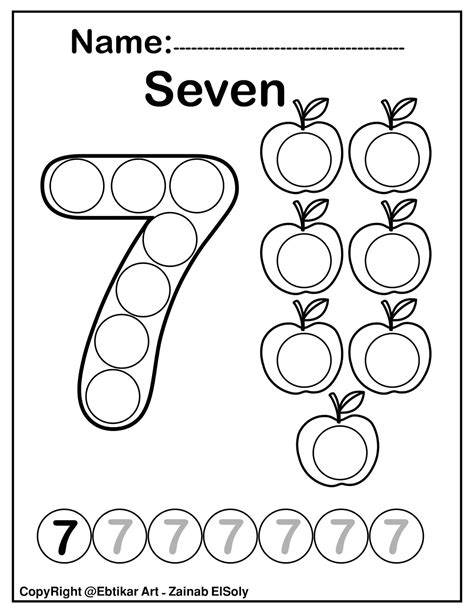The workbook contains a collection of 64 numbers recognition worksheets for for preschool and kindergarten. Set of 123 Numbers (Count Apples) Dot Marker Activity ...