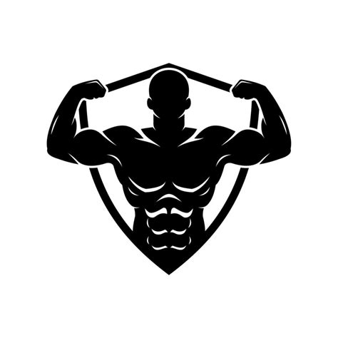Bodybuilding Vector Logo 8222655 Vector Art At Vecteezy
