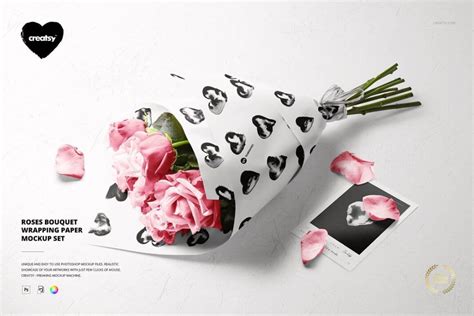 20 Beautiful Flowers Packaging Mockup Psd Templates