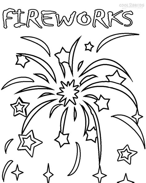 Printable Fireworks Coloring Pages For Kids Cool2bkids