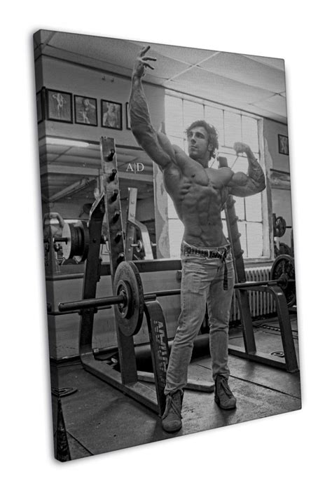 bodybuilding fitness motivation art 20x16 inch framed canvas print decor