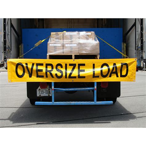 Reflective Banner Oversize Load Cts Cargo Tie Down Specialty