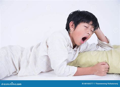 Asian Boy Sleep Stock Image Image Of Relax Childhood 68166577