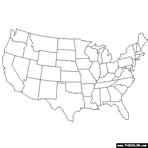 Color Online Map United States Map Map Usa Map